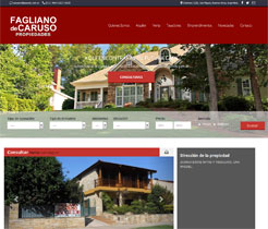 Diseo de Paginas Web para inmobiliaria Fagliano de Caruso Propiedades de San Miguel y Muiz, Buenos Aires