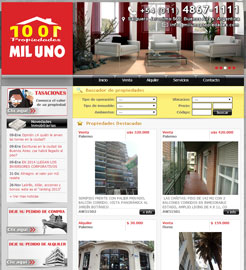 Diseo de Paginas Web para Inmobiliaria de Buenos Aires, Argentina.