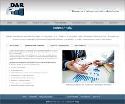 Diseo Web para Empresa de Consultora DAR Consultora de Corrientes Capital, Argentina.