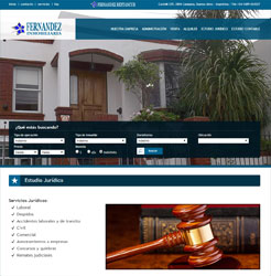Diseo de Paginas Web Autoadministrable para Inmobiliaria, Estudio Jurdico y Contable de Campana, Buenos Aires, Argentina.