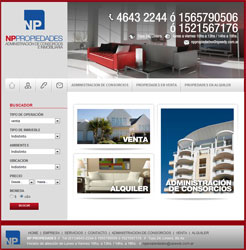 Diseo de Paginas Web Autoadministrable para Inmobiliaria de Liniers, Buenos Aires, Argentina.
