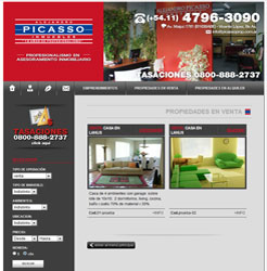 Diseo de Paginas Web Autoadministrable para Inmobiliaria de Vicente Lpez, Buenos Aires, Argentina.