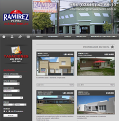 Diseño de Paginas Web Autoadministrable para Inmobiliaria de Gualeguaych, Entre Ros, Argentina.