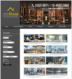 Diseño de paginas web Autoadministrables para Inmobiliaria